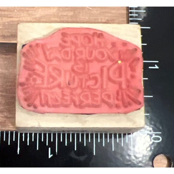 Vintage Hope Your Day Is Picture Perfect Rubber Stamp by AIP VIP 1999 - Picture 2 of 6